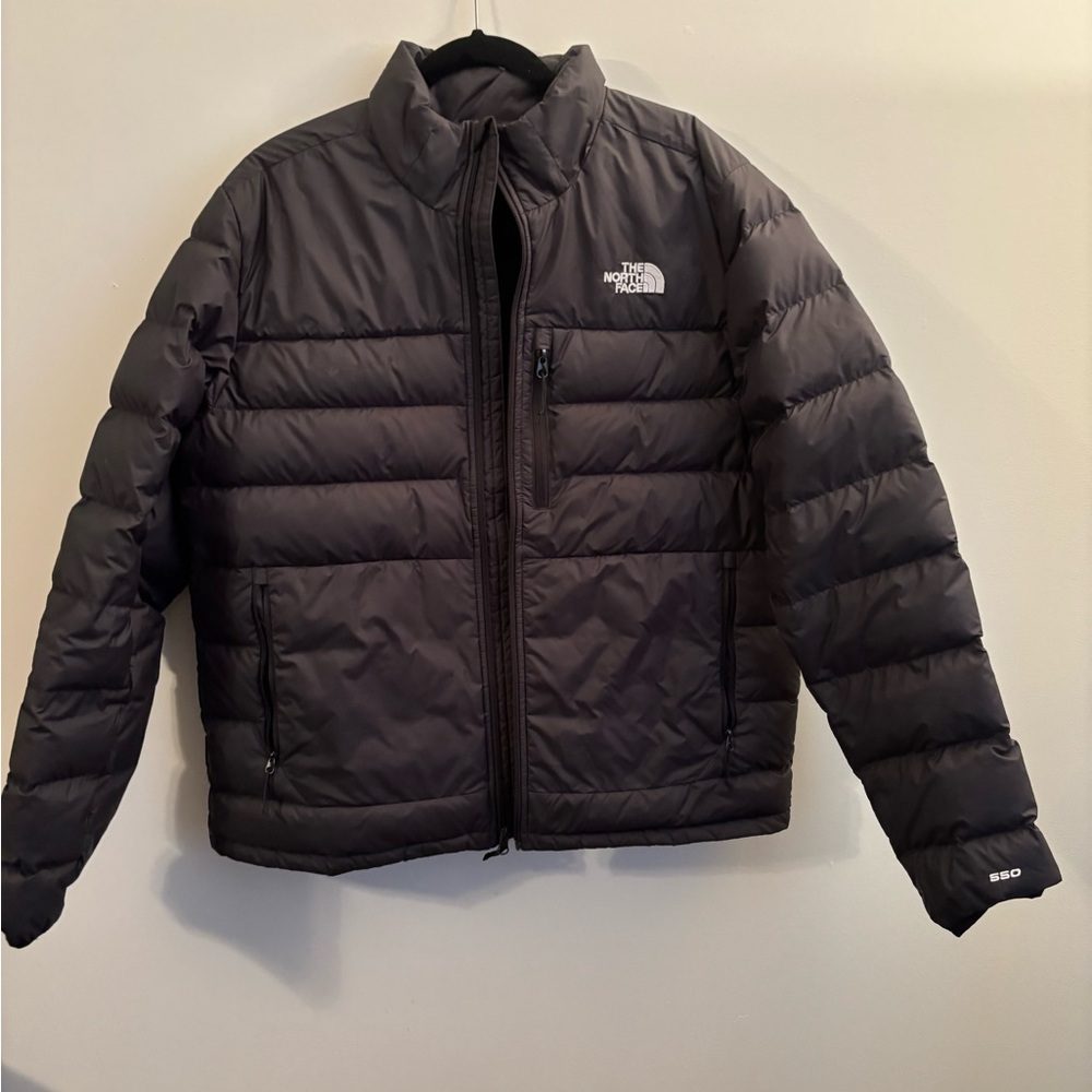 The North Face Black Puffer Jacket with Quilted Design